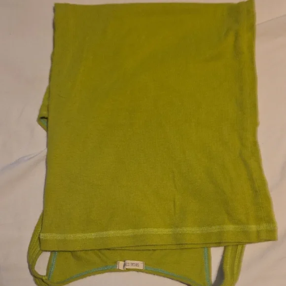 Hollister Extra Long So-Cal Stretch Women's Lime Tank Top Size Small - Picture 10 of 10